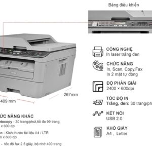 10022864 may in laser da nang brother mfc l2701d den